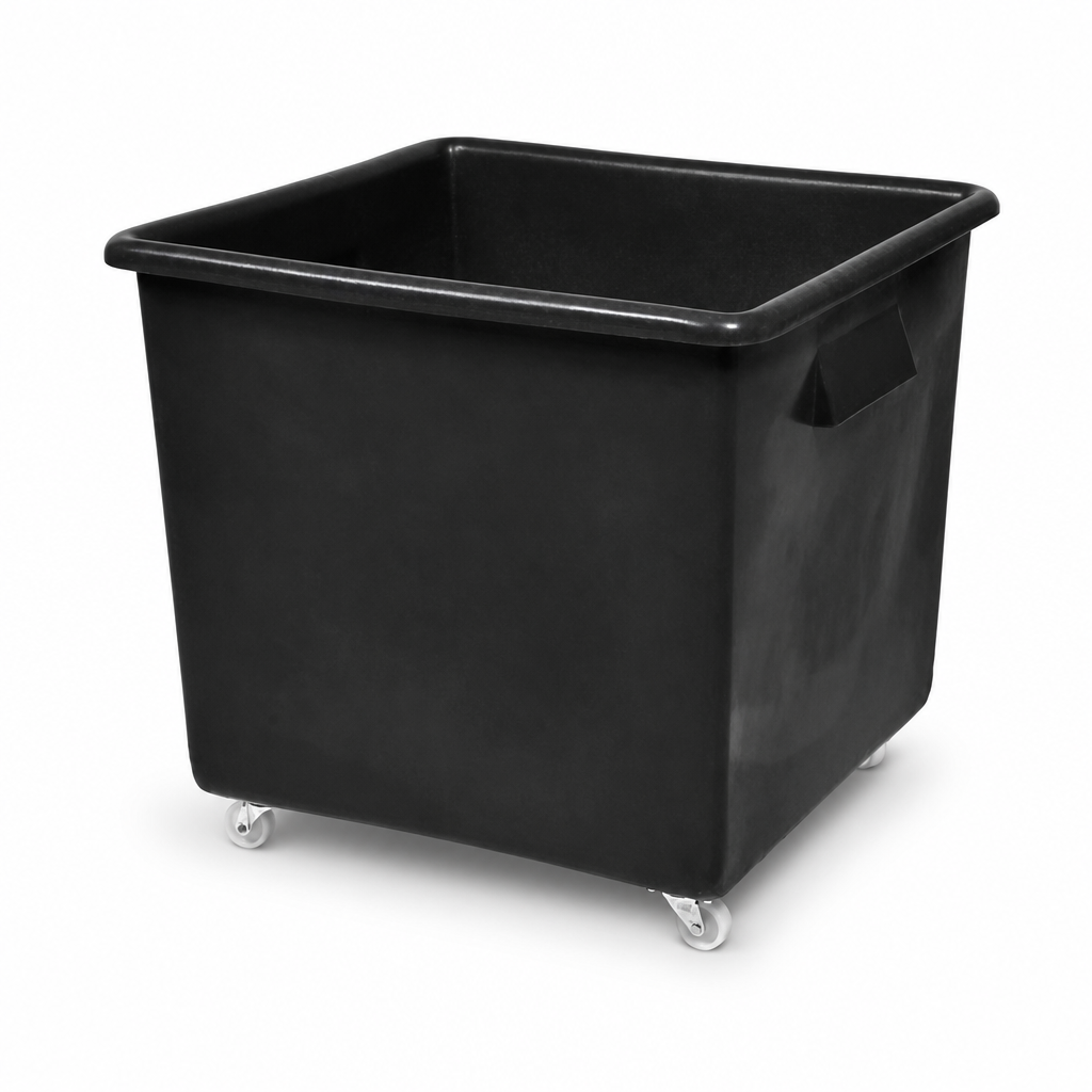 185L Mobile Plastic Bottle Skip with Wheels