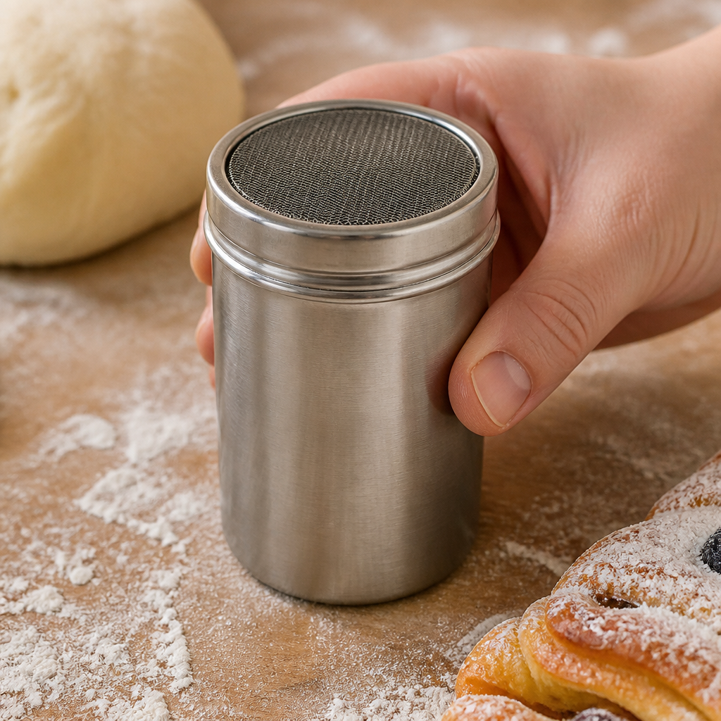 Commercial Mesh Sugar Dispenser 12.8cm Stainless Steel