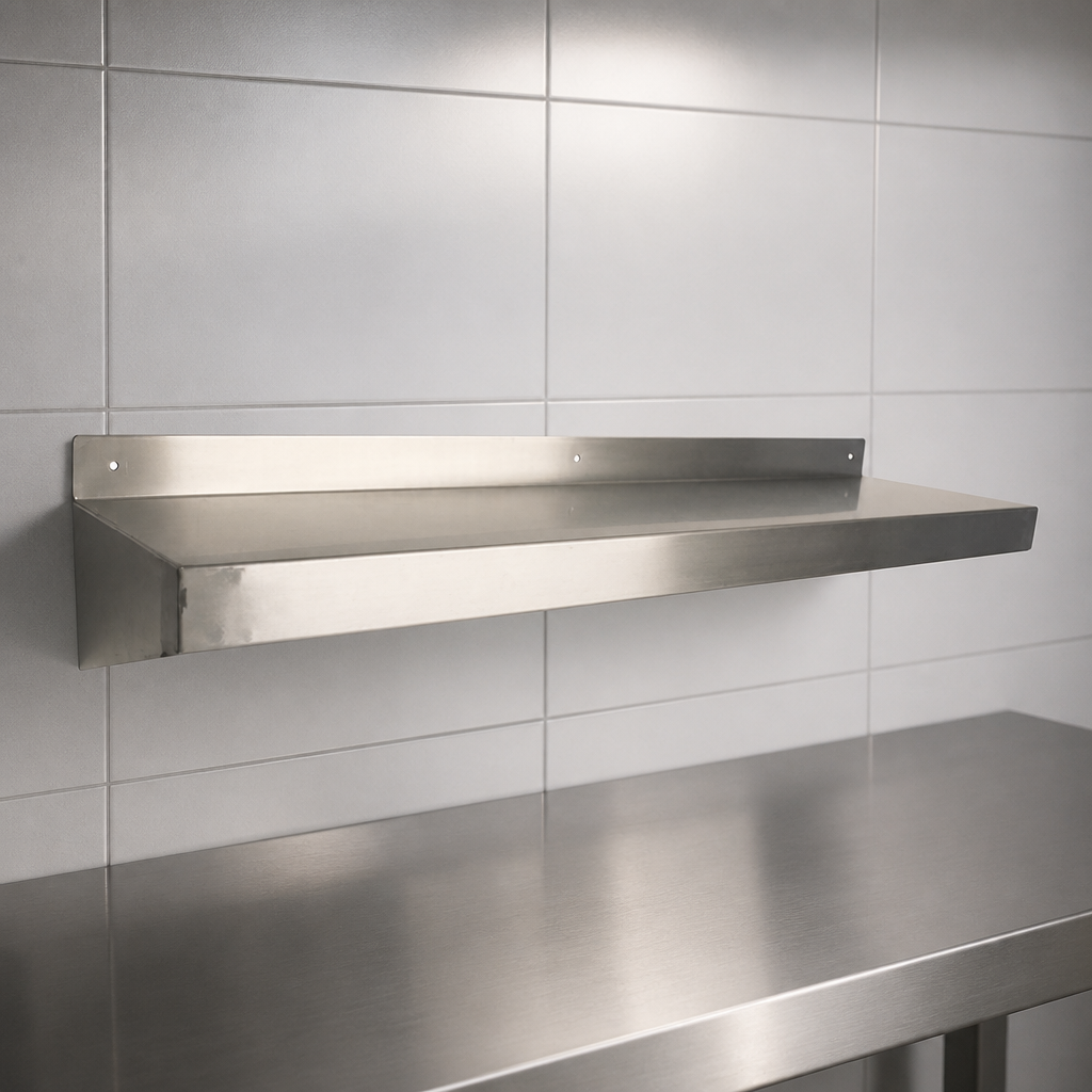 Commercial Stainless Steel Wall Shelf 1200mm x 300mm