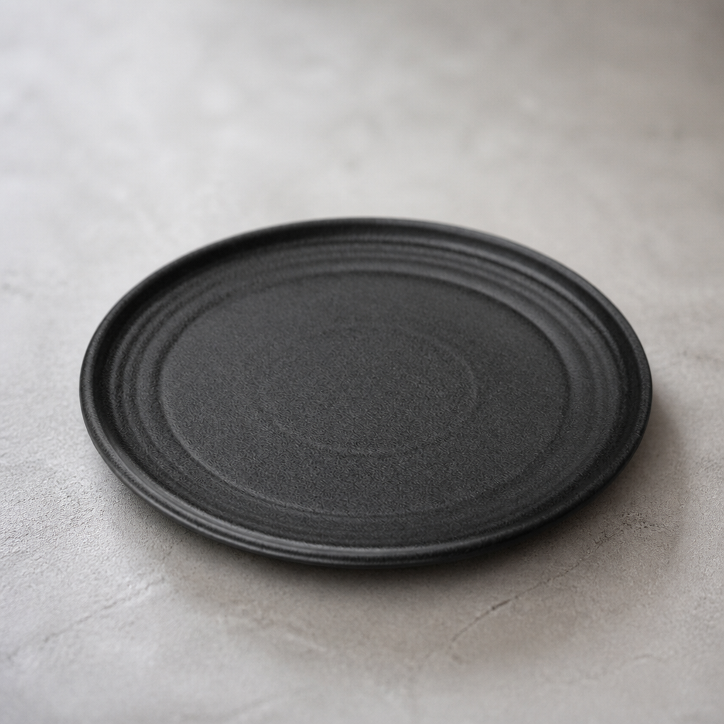 Commercial Textured Black Starter Plates 180mm 6 Pack