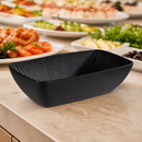 Commercial Melamine Bowl GN 1/4 Black 1.5Ltr 265x162mm