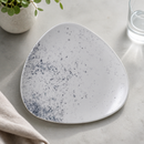 Commercial Haze Blue Triangle Plates 7.75" - 12 Pack