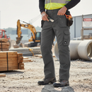 Premium Heavy Duty Trousers with Multiple Pockets and Washable Design in Grey, Sizes 28-52