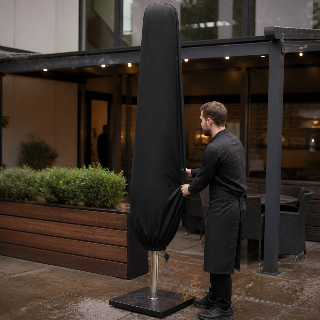 Commercial Large Parasol Cover 2250x1000mm Weather Resistant