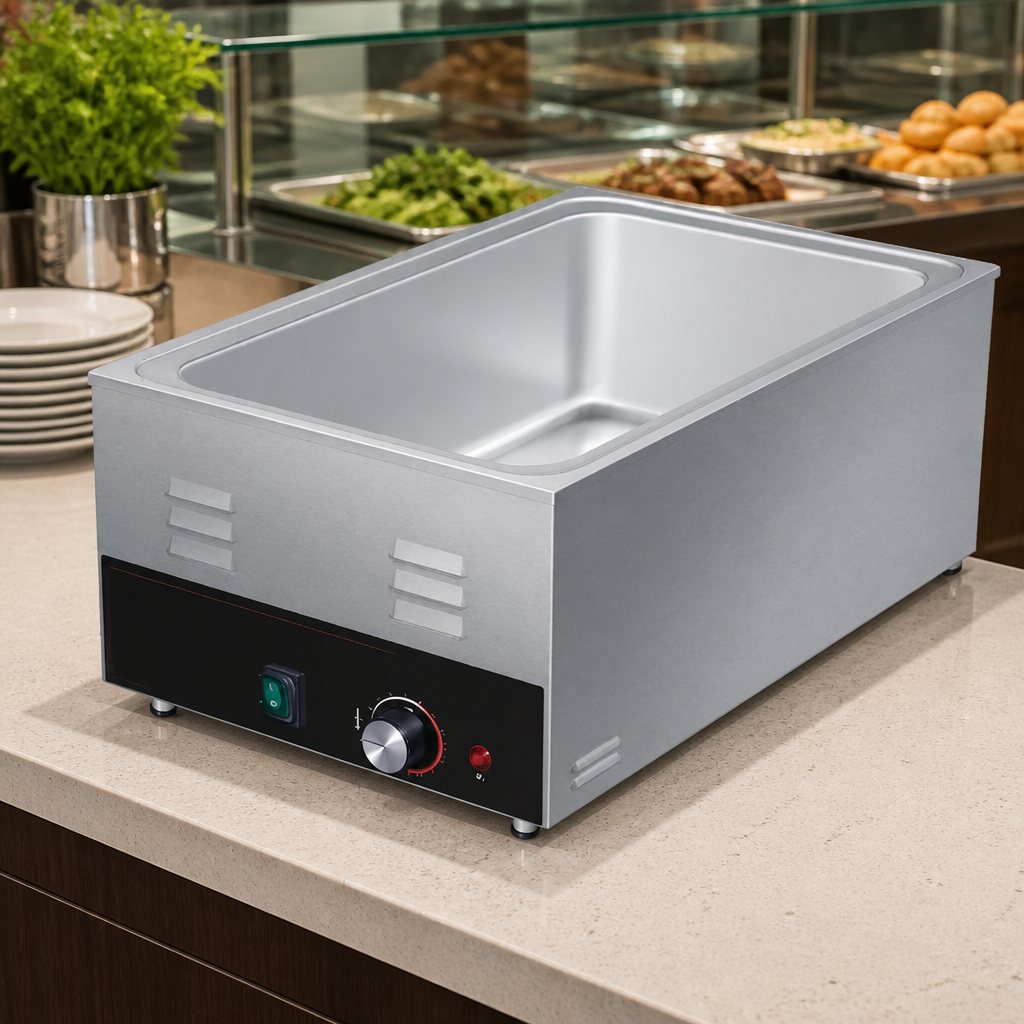 Commercial Countertop Heated Well Bains Marie 1/1 GN Pan Capacity