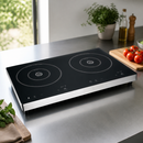 Commercial Double Induction Hob 3kW Electric Stainless Steel