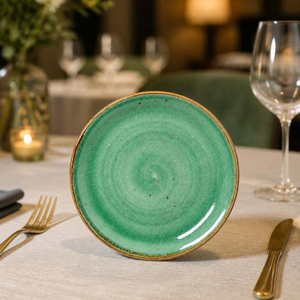 Commercial Aqua Coupe Plates 202mm - 12 Pack for catering