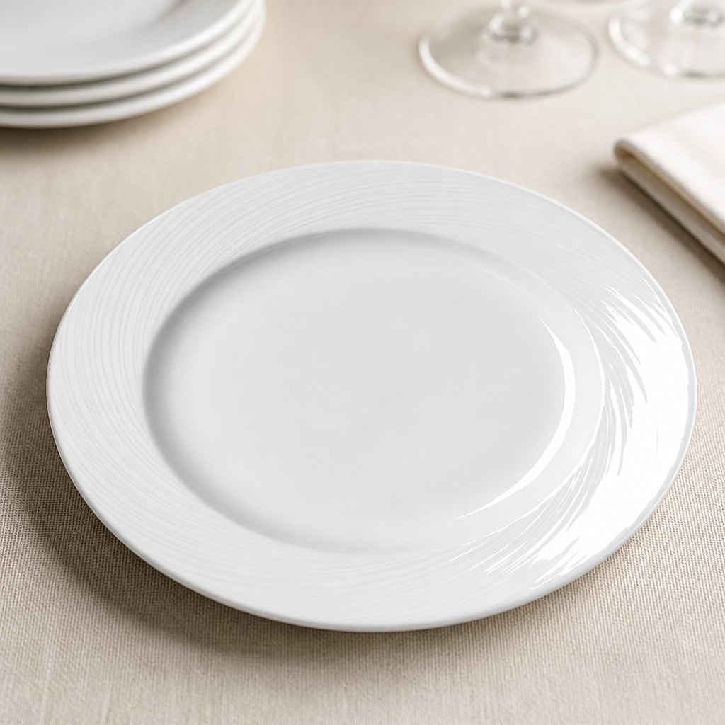 202mm Commercial Porcelain Plates - 24 Pack