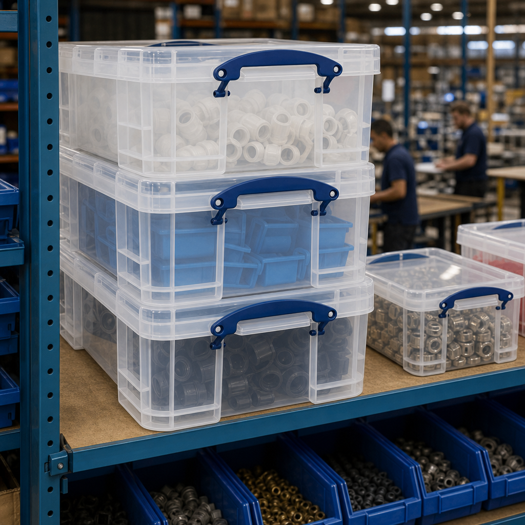18L Clear Plastic Storage Box With Lid