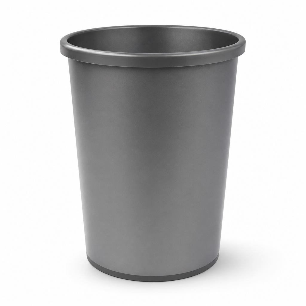 18L Round Plastic Wastebasket for Office Use