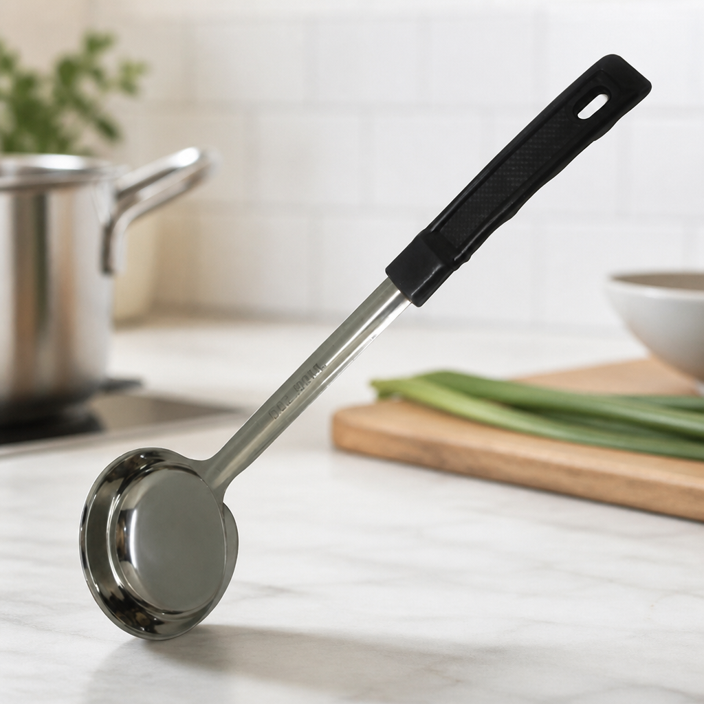 180ml Commercial Black Solid Spoodle for Portion Control