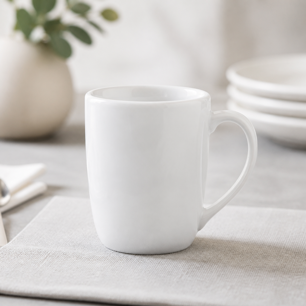 Commercial Classic Porcelain Mugs 250ml - 12 Pack