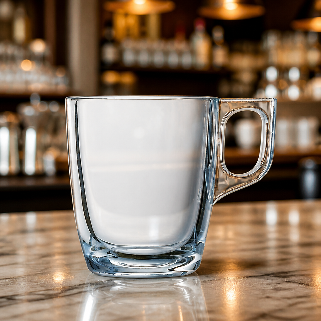 90ml Commercial Espresso Cups Clear Glass 6 Pack