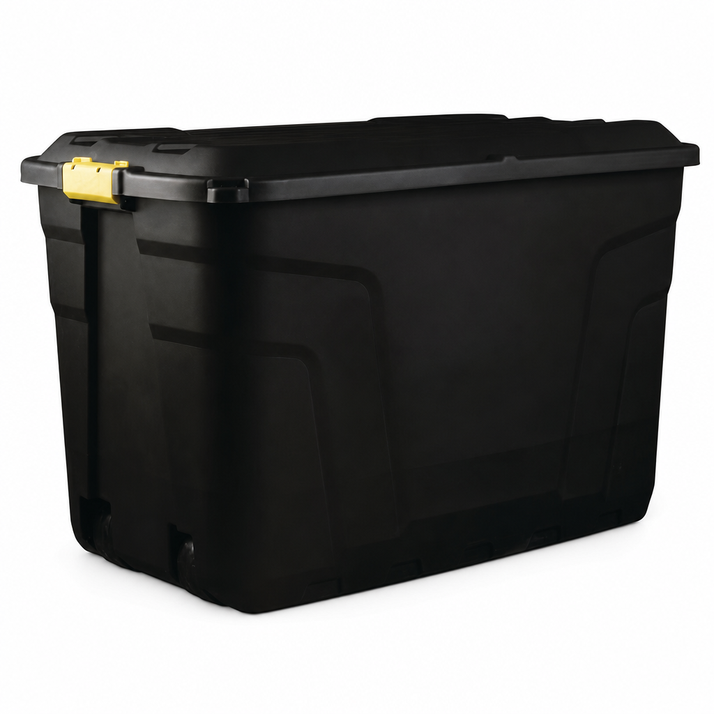 190L Heavy Duty Wheeled Storage Trunk with Secure Lid