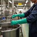 Premium Elbow-Length Nitrile Chemical-Resistant Gloves with Abrasion Resistance and Comfort for Heavy-Duty Use