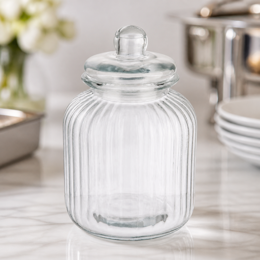 Commercial Biscotti Jar 3.7L Glass Storage Container