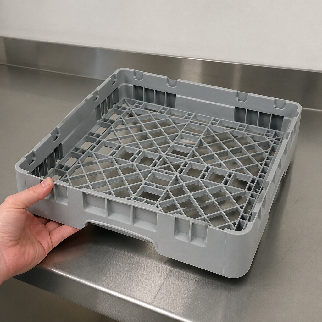 Commercial Full Base Rack 83mm Max Height for glassware storage