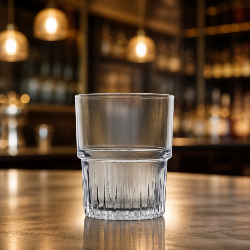 200ml Commercial Clear Glass Tumblers 6 Pack Stackable