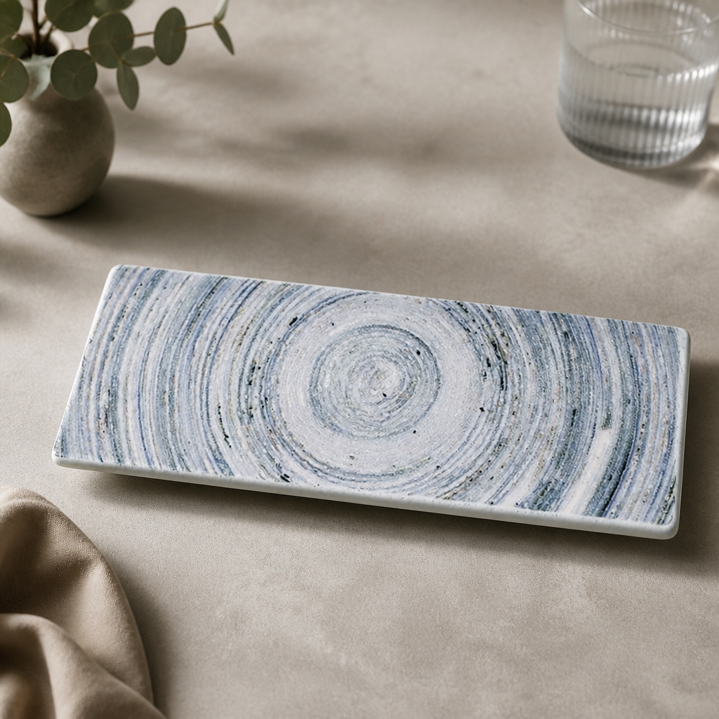 Commercial Oblong Plates 250 x 90mm - 6 Pack Vitrified Ceramic