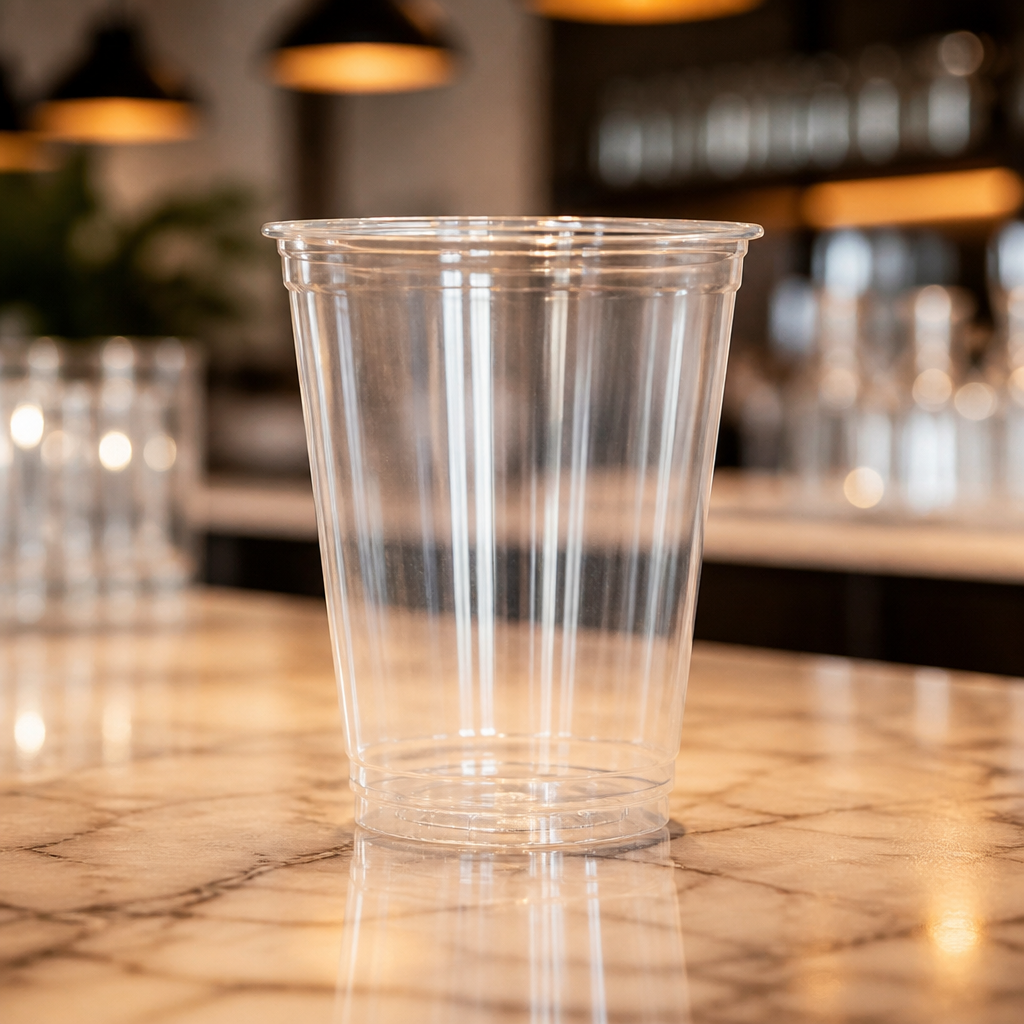 340ml Clear Disposable Smoothie Cups 1000 Pack rPET