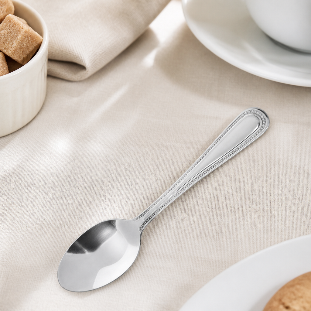 Commercial Bead Teaspoons 12 Pack 137mm Stainless Steel