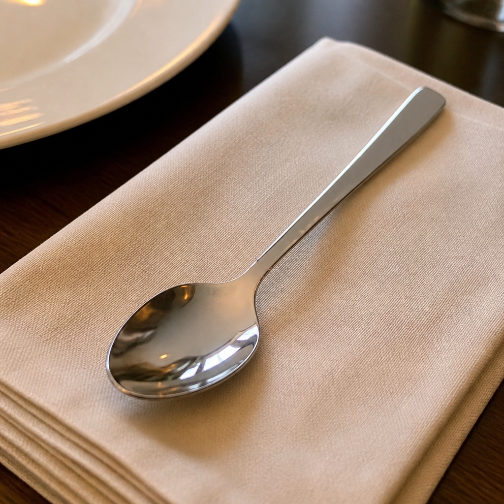 Commercial 18/10 Stainless Steel Dessert Spoon 12 Pack