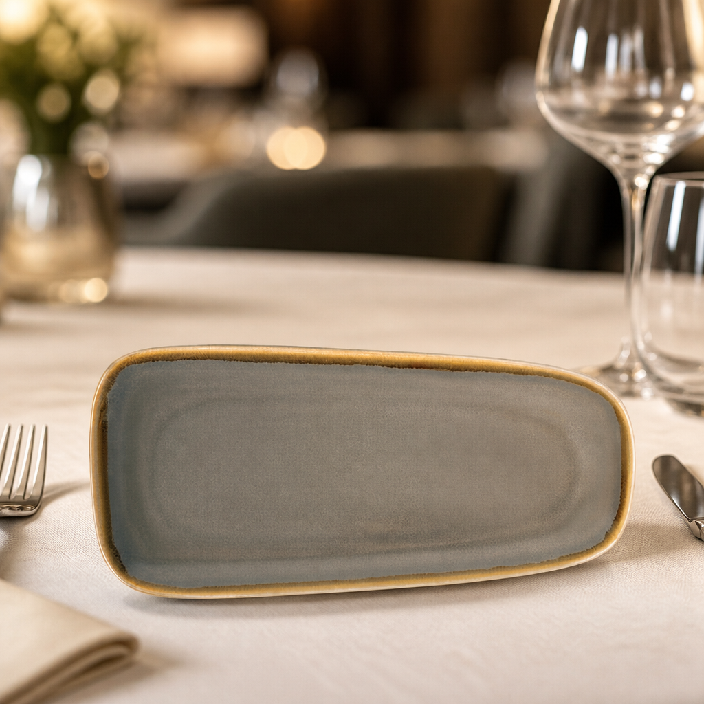 Set of 4 Commercial 295mm Smoke Serving Platters