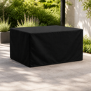 Commercial Outdoor Table Cover 2000x1000mm Black Waterproof