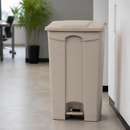 87Ltr Commercial Beige Pedal Bin for Hygienic Waste Disposal