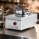 Commercial Countertop Gas Wok Burner 400mm Stainless Steel