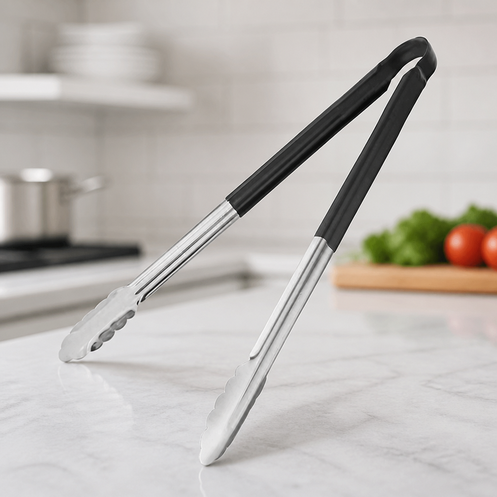 405mm Commercial Colour Coded Serving Tongs with Vinyl Handle