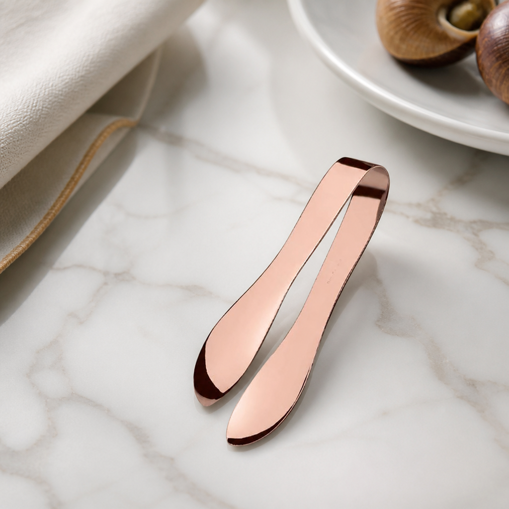Commercial Snail Tongs Copper Finish 6 Pack