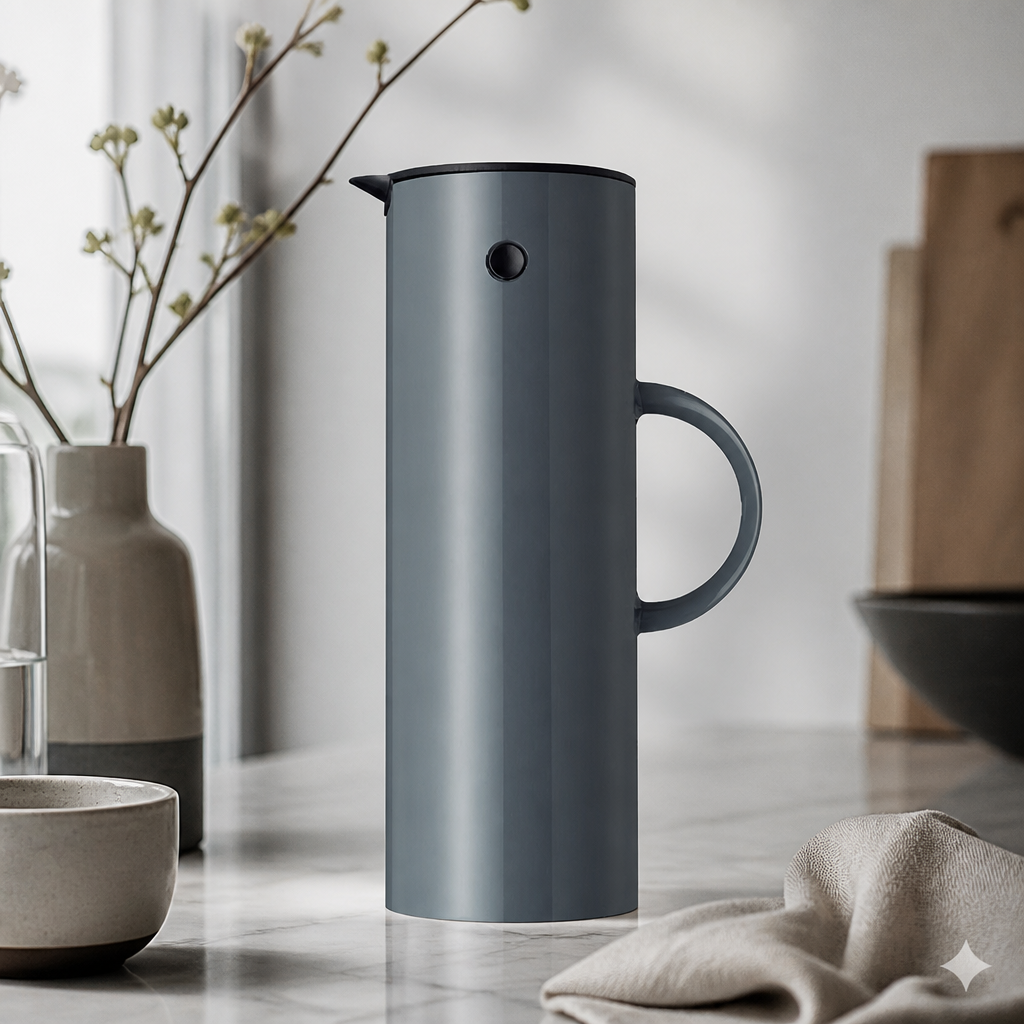 1Ltr Commercial Vacuum Jug with Glass Lined Interior