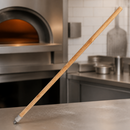 Commercial Pizza Oven Brush Handle Ergonomic Wood Design