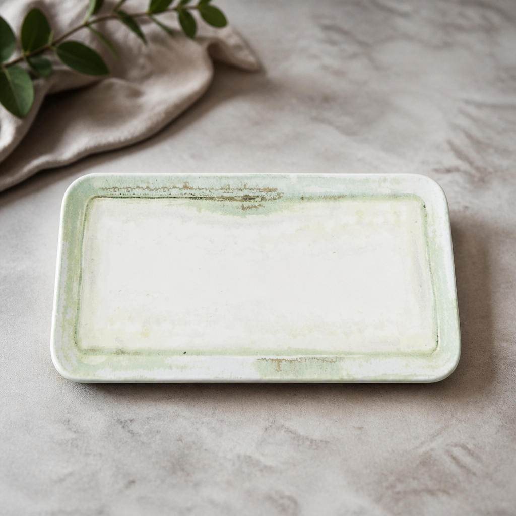 Commercial Rectangular Plates 270x160mm - 12 Pack Flint