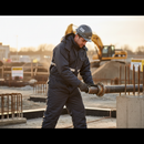 Premium Waterproof Padded Coverall with Detachable Hood and Reflective Bands for Enhanced Insulation and Visibility