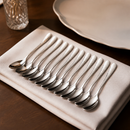Commercial Cocktail Spoons 12 Pack Stainless Steel Hammered Finish