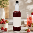 Commercial Strawberry Syrup 1L - Vegan and Gluten Free