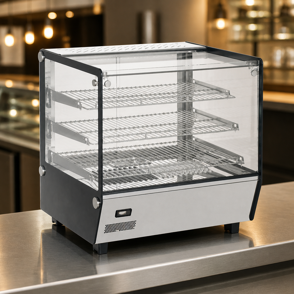 Commercial Countertop Heated Display Merchandiser 120Ltr