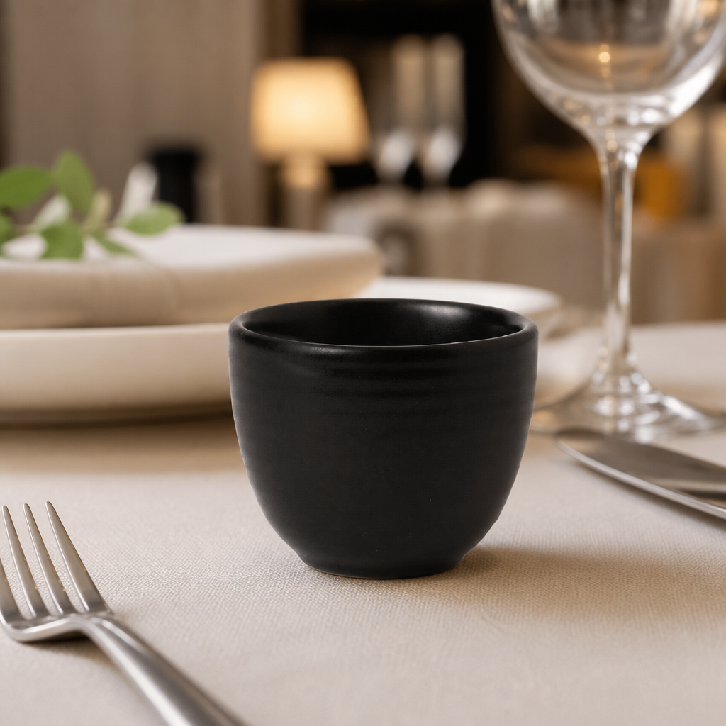 Commercial Vitrified Stoneware Taster Cups 66ml - 12 Pack