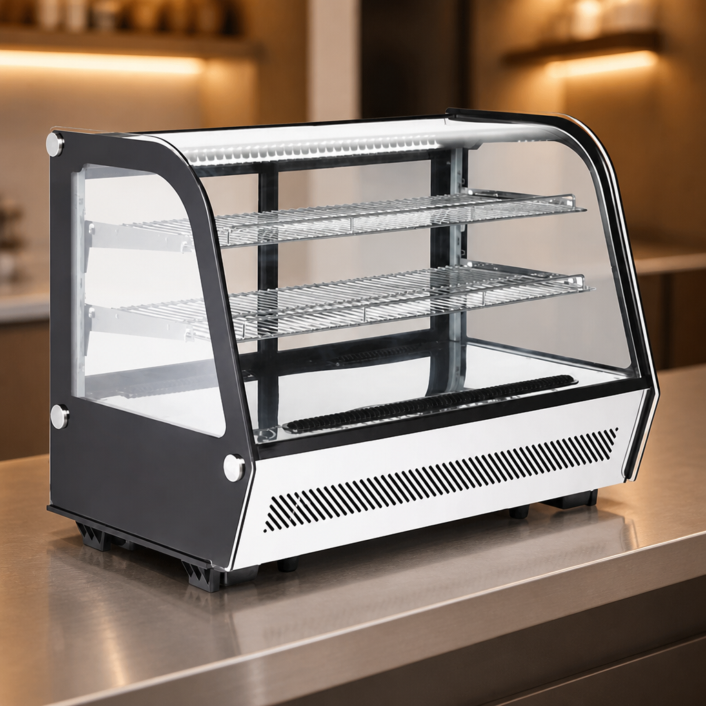Commercial Countertop Display Fridge 160Ltr in black