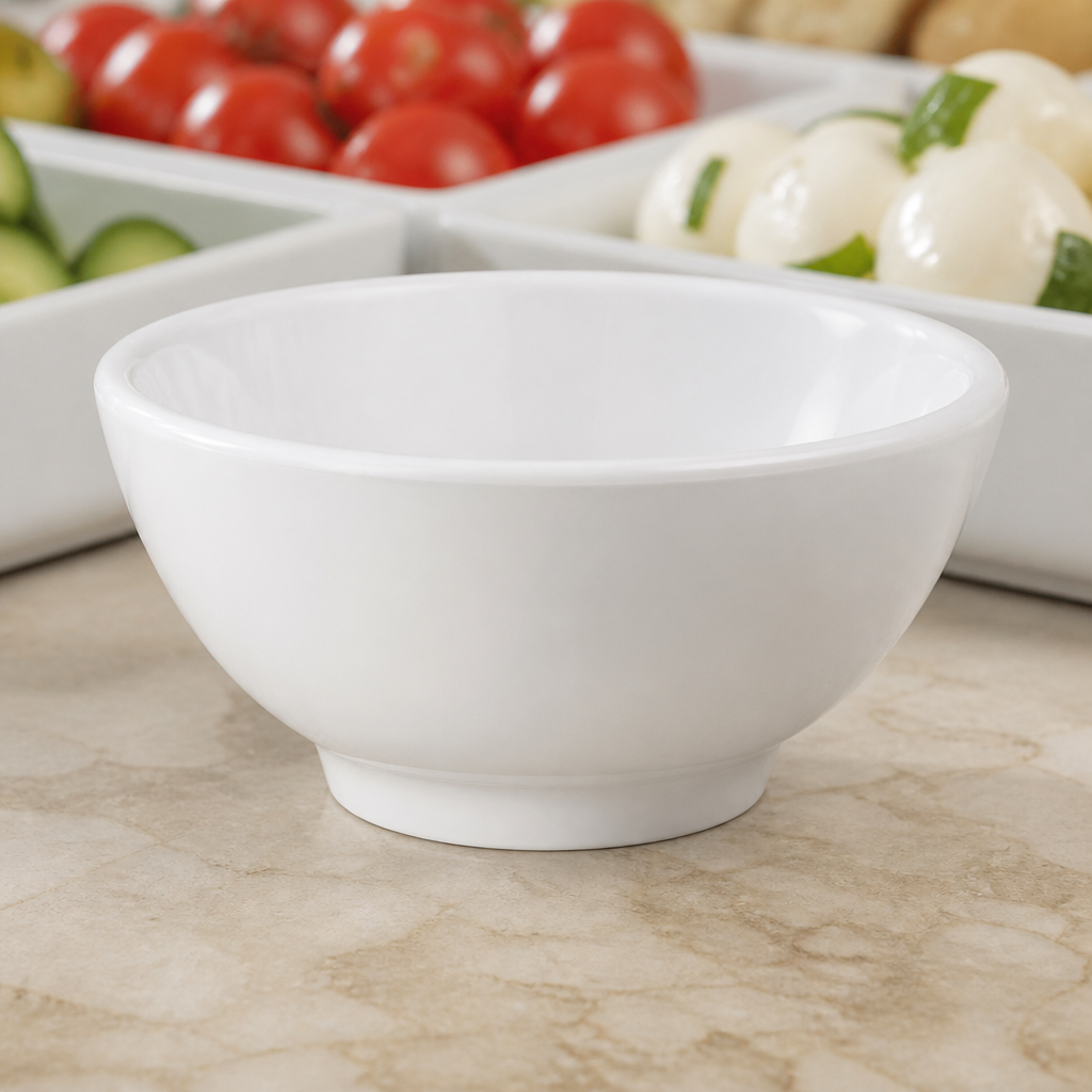 Commercial Melamine Round Mini Bowl 55mm 20ml Capacity