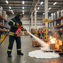Premium 9 Litre Fluorine Free Foam Fire Extinguisher with 34A 183B Rating for Class A and B Fire Risks