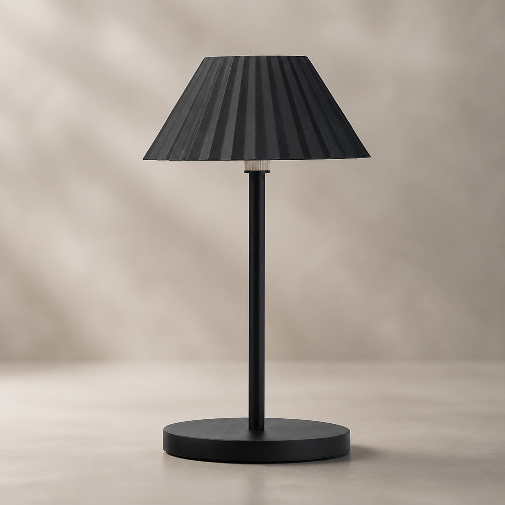 Cordless Table Lamp 230mm Rechargeable Black LED 6 Pack