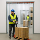 Swivel Hinge PVC Strip Linear Metre – Polar Ribbed, 300mm, 56%