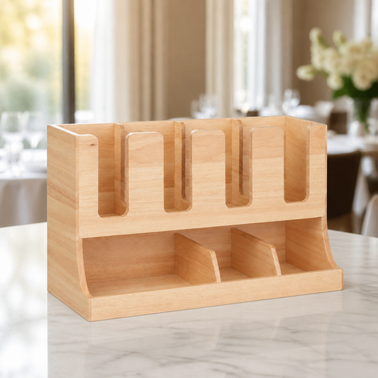 Commercial Cup Dispenser Wood 450x120x240mm