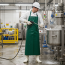 Premium Heavy Duty PVC Apron - Chemical Resistant, Green, 48" x 36" Size - High-Quality Professional Grade for Industrial and Commercial Applications