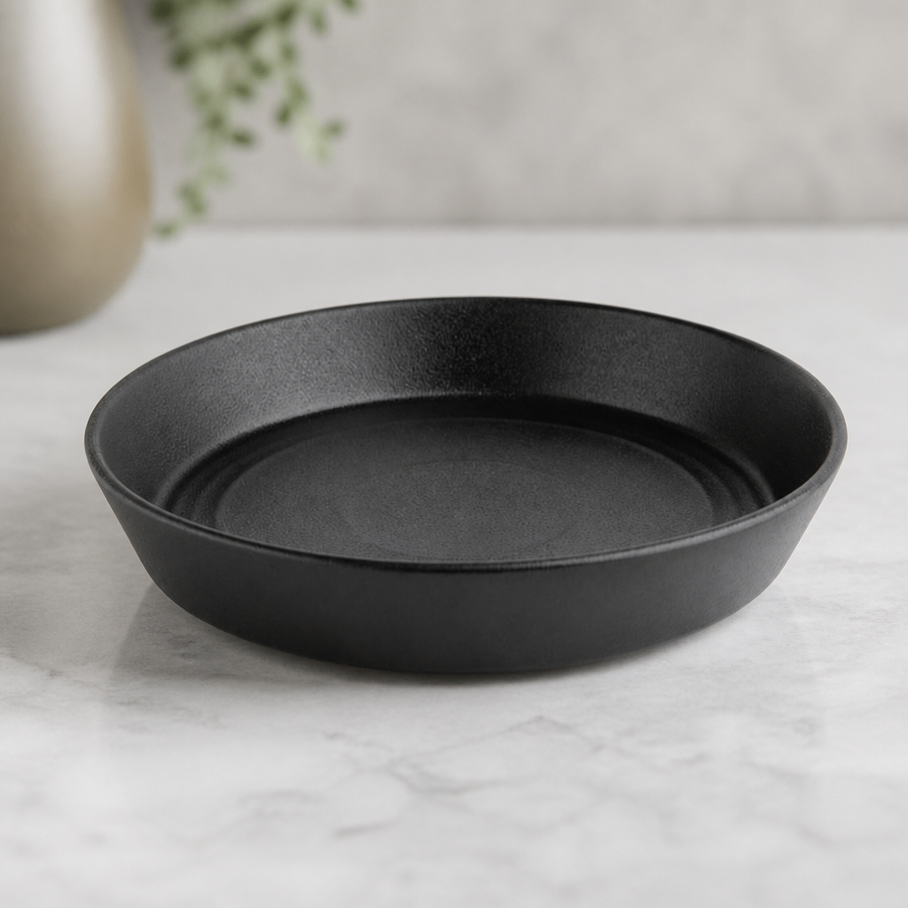 Commercial Black Pasta Bowls 220mm 900ml Dishwasher Safe 4 Pack