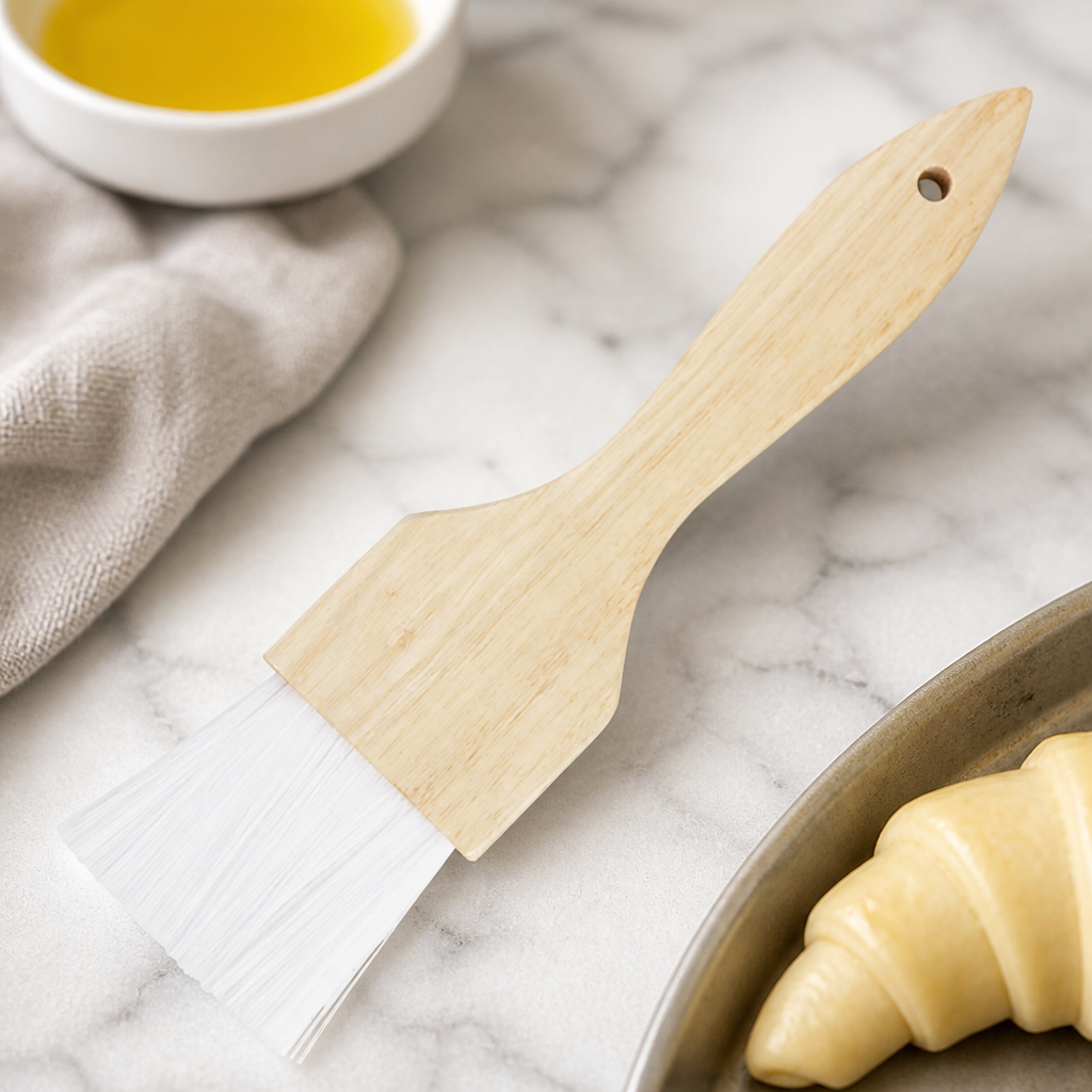 50mm Commercial Wooden Handle Pastry Brush for Basting
