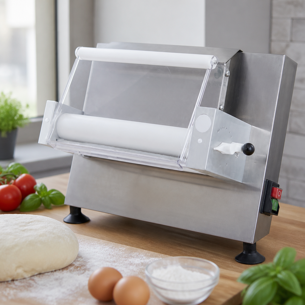 12" Commercial Dough Roller with Emergency Stop Button
